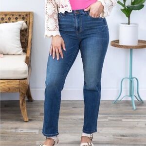 Judy Blue Dark Wash Straight Leg Jeans